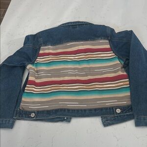 Striped Denim Jean Jacket